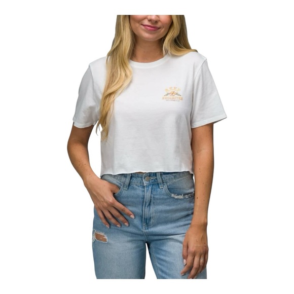 Women’s Reef Size Medium Super Crop-T California Marshmallow White NWT - Picture 2 of 5